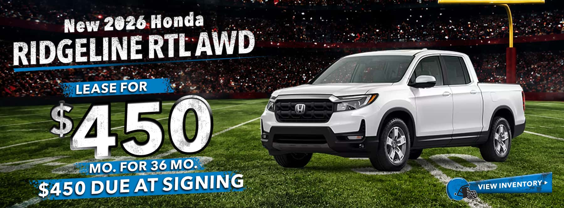 New 2026 Honda Ridgeline RTL AWD