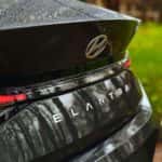Close-Up of Hyundai Elantra Rear in Park Setting