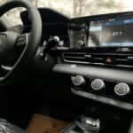 Modern Car Dashboard with Infotainment System