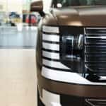 A close-up view of a 2026 Hyundai Palisade headlight
