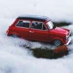 Vintage Car on Snow