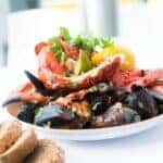 Shrimp Salad on Plate