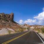 Asphalt Road on Wasteland