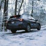 Subaru Outback on a snowy trail