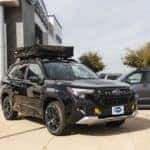 A black 2026 Subaru Forester at Huffines Subaru Corinth