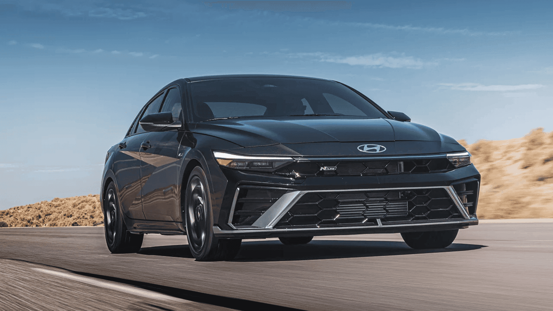 2026 hyundai elantra driving on road