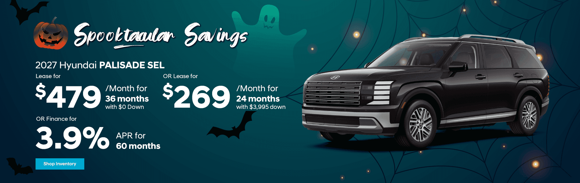 Lease for $379/month for 36 months with $0 due at lease signing OR Lease for $229/month for 24 months with $3,995 due at lease signing OR Finance for 0% for 60 months