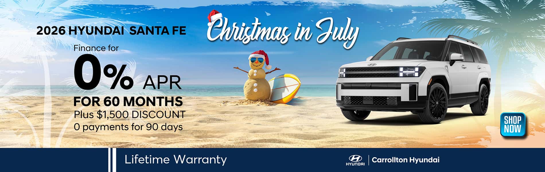 2026 Hyundai santa fe 0% for 60 months Carrollton Hyundai