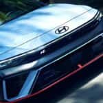 Front exterior view of a certified used 2024 Hyundai Elantra N for sale in Oconomowoc, WI
