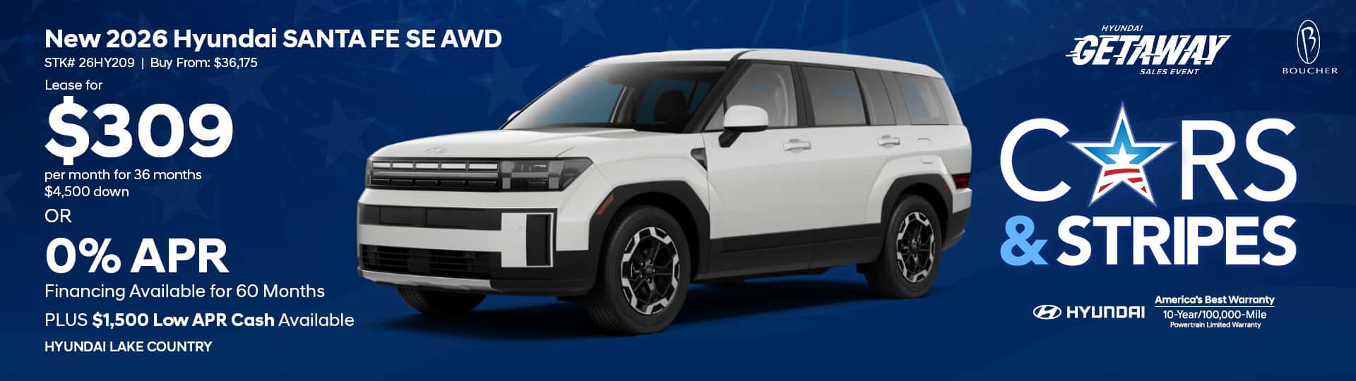 Save on a New 2026 Hyundai Santa Fe SE AWD