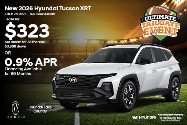 Lease a New 2026 Hyundai Tucson XRT!