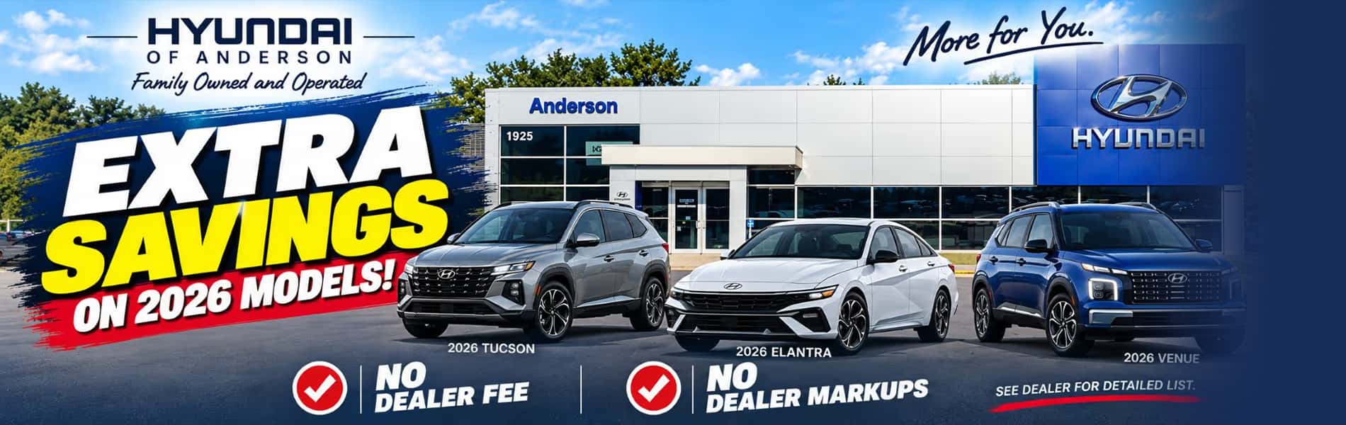 Hyundai of anderson extra savings
