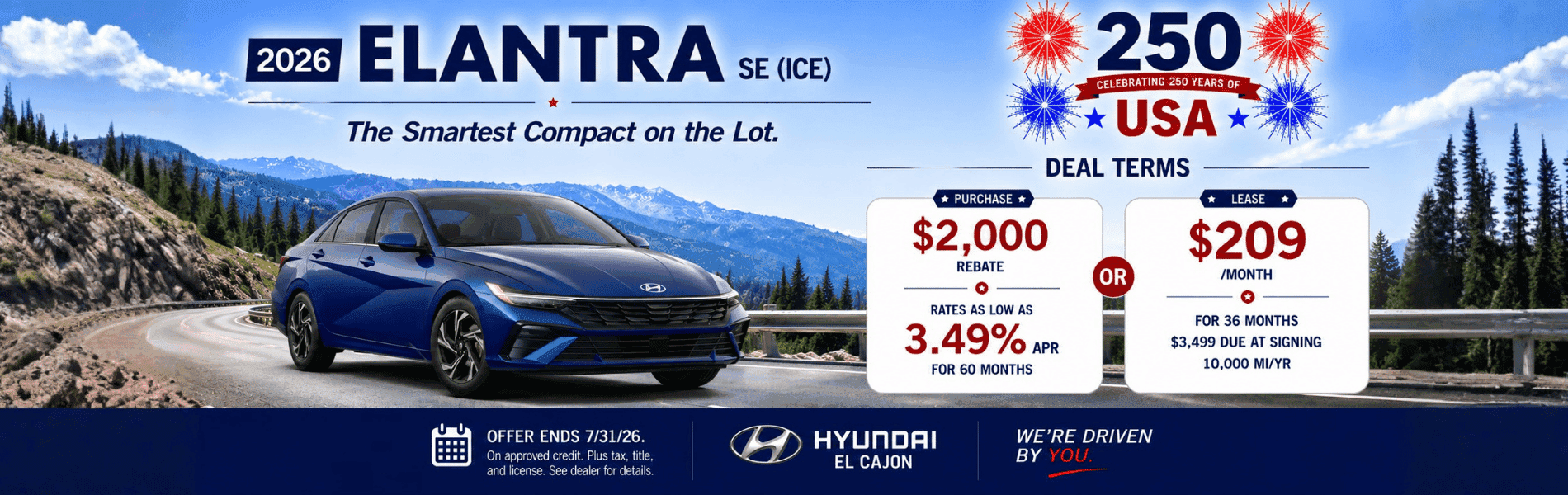 July Elantra Website