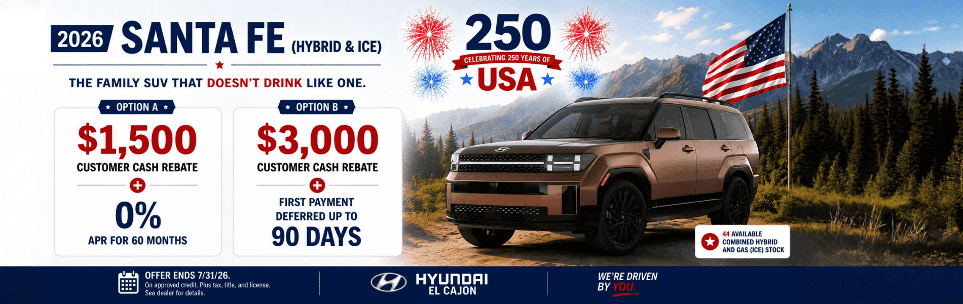 July Santa Fe Website