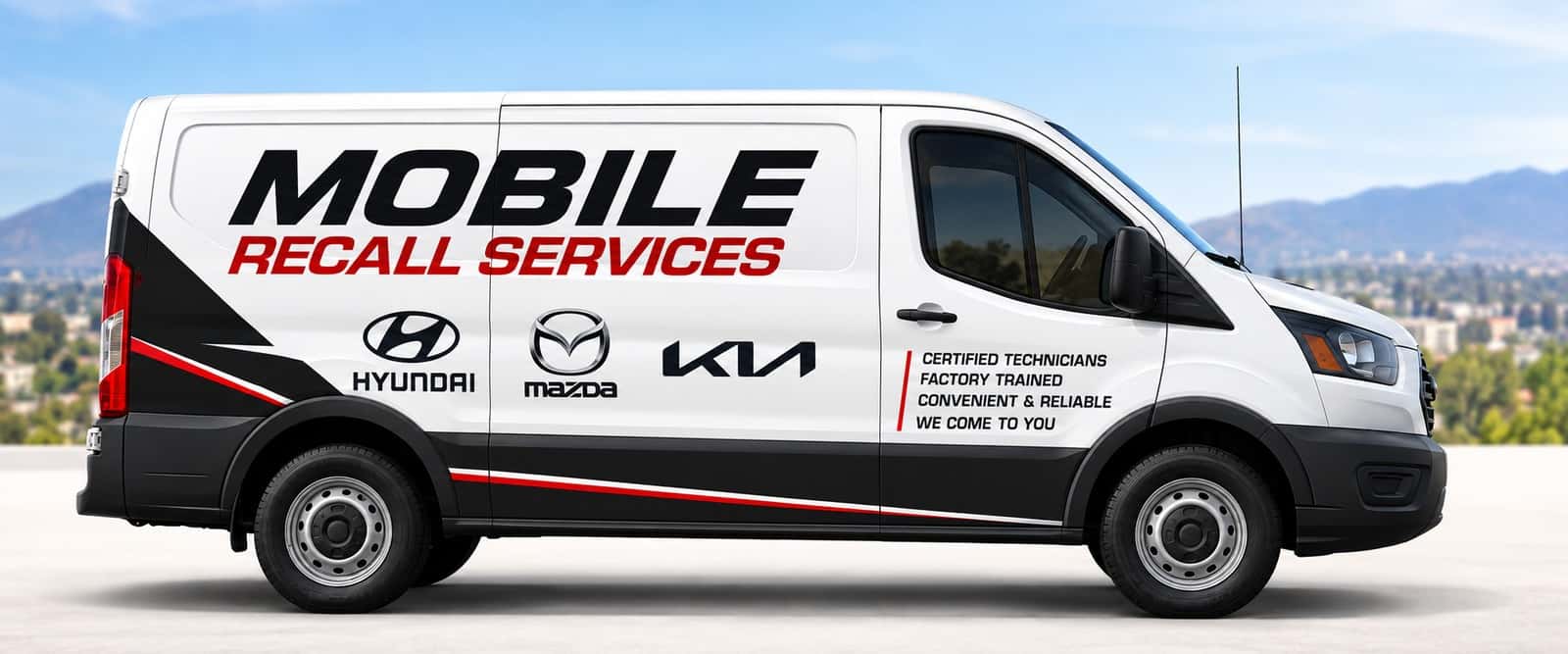 Hyundai El Cajon Mobile Recall Services van