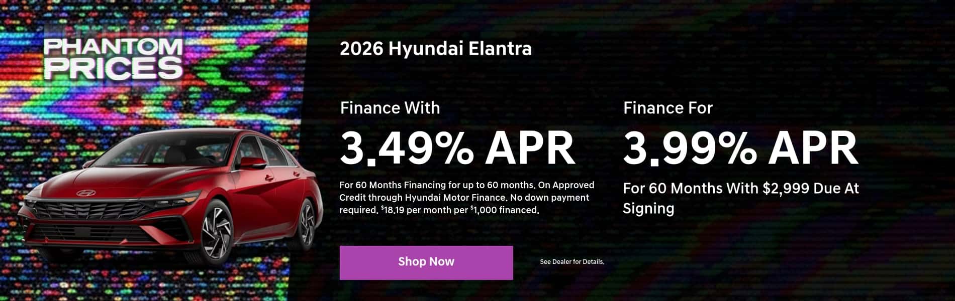 Finance a New 2026 Elantra