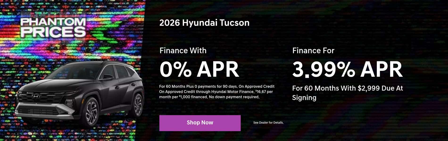Finance a New 2026 Tucson