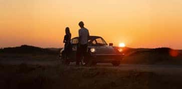 Porsche sunset