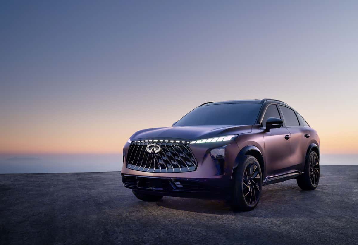 2027 INFINITI QX65 Front View at The Quail 2025