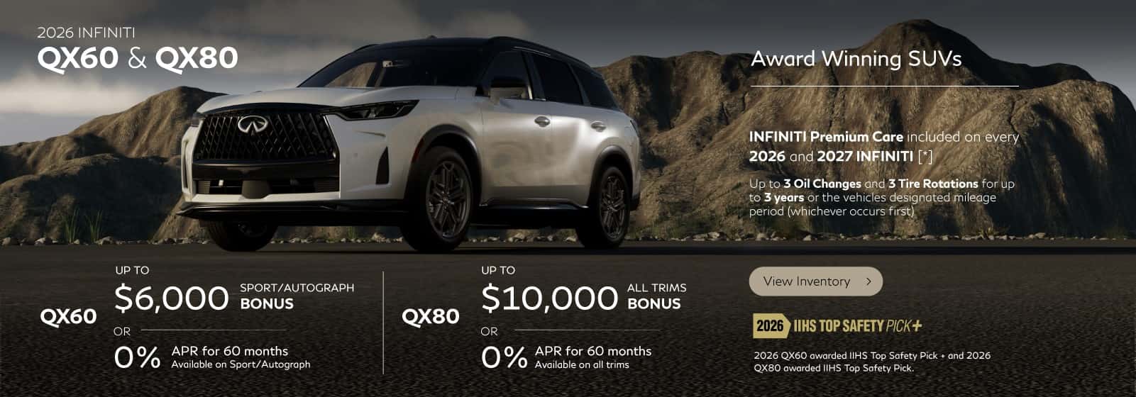 SD 2026 QX60 and QX80 June