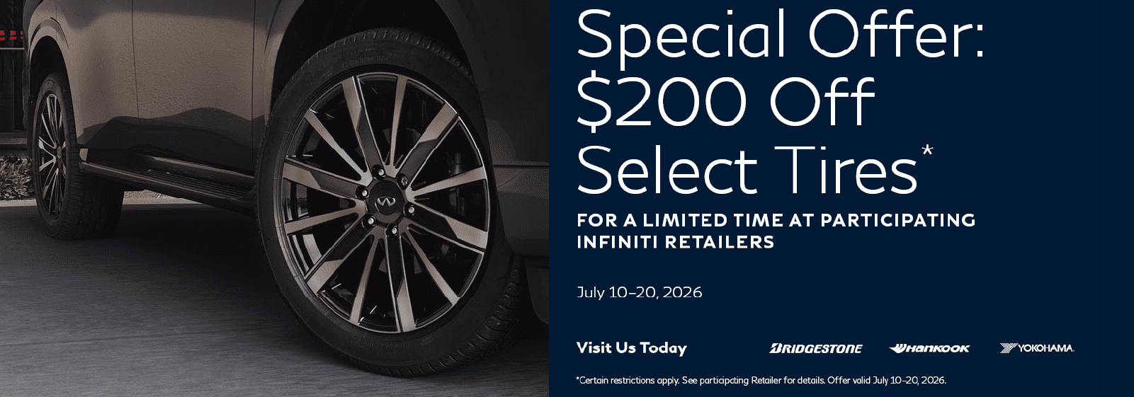 SD INFINITI Tire Offer 