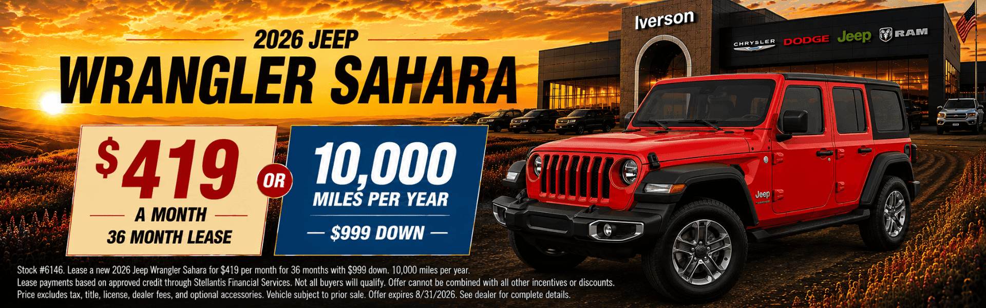 August Jeep Wrangler