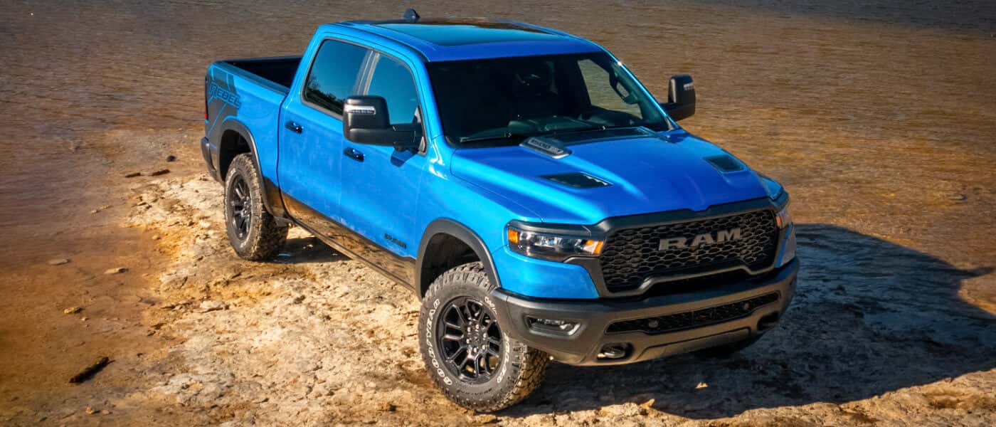 2026 Ram 1500 parked in a lake bed