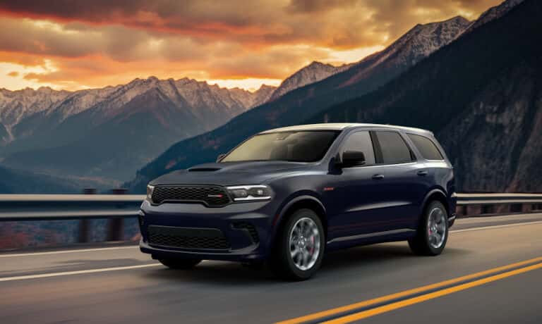 2026 Dodge Durango driving in mountains