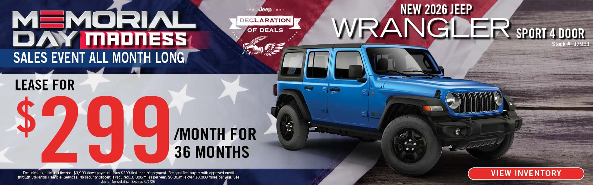 New 2026 Jeep Wrangler Sport