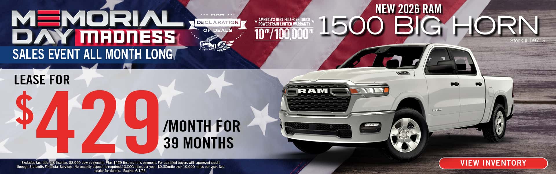 New 2026 Ram 1500 Big Horn