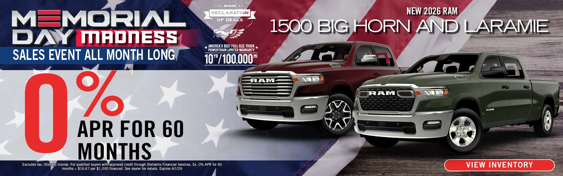 New 2026 Ram 1500 BH & Laramie