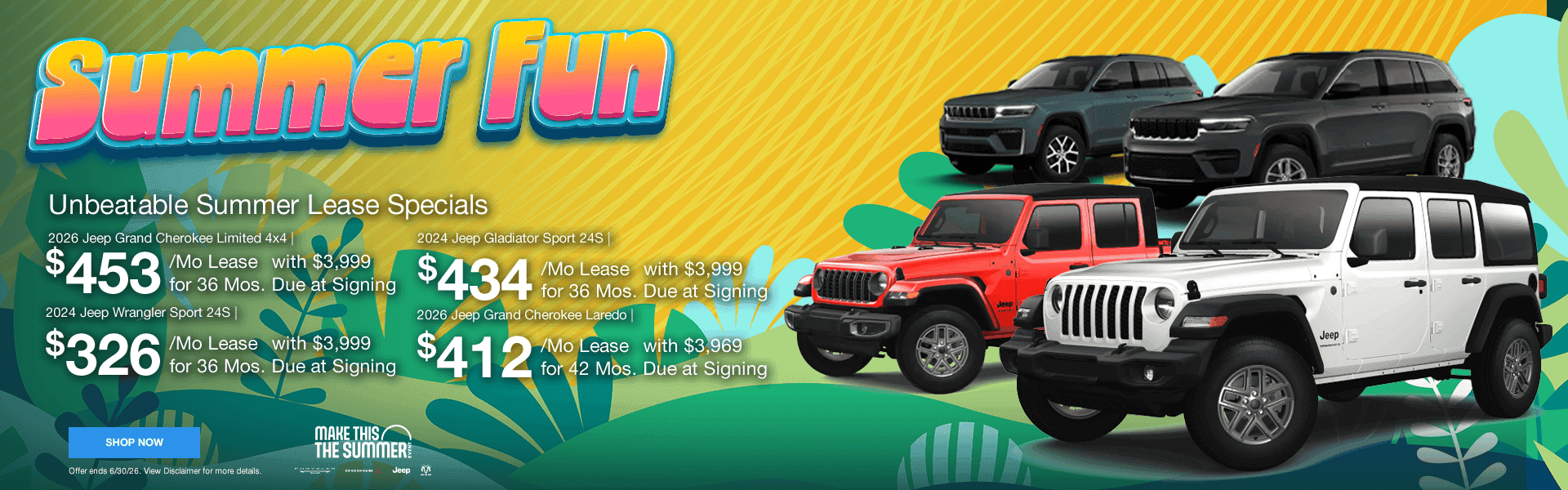 Unbeatable Summer Lease Specials