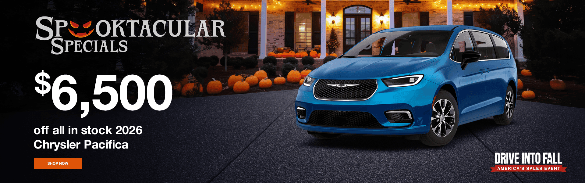 . $6,500 off all in stock 2026 Chrysler Pacifica