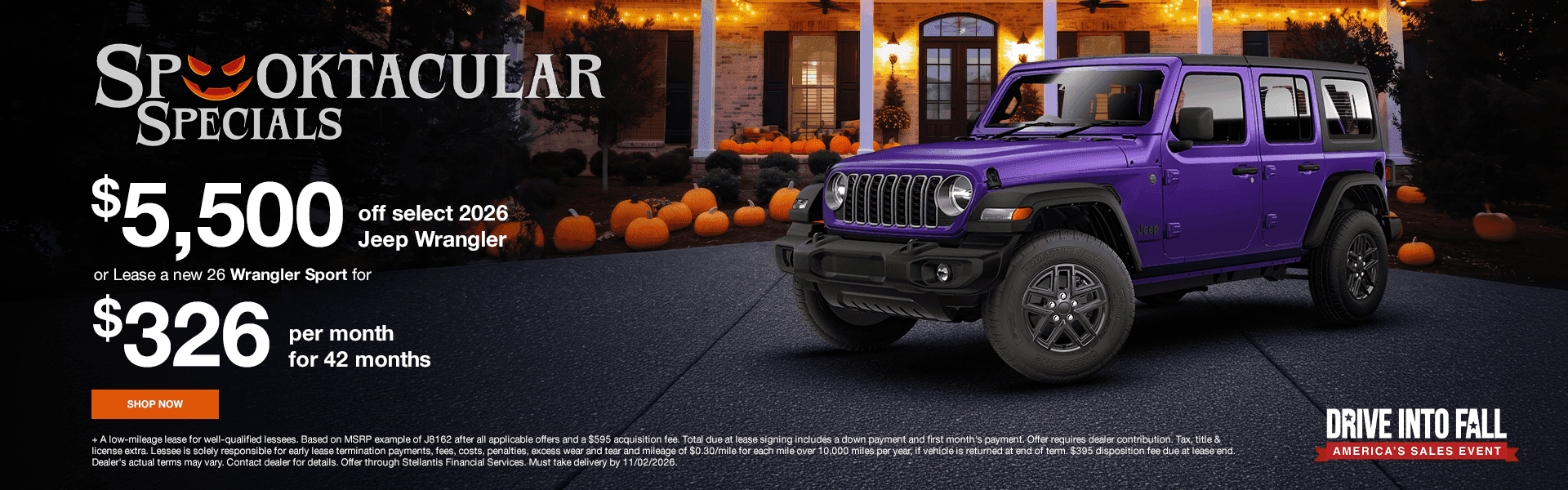 $5,500 off select 2026 Jeep Wrangler