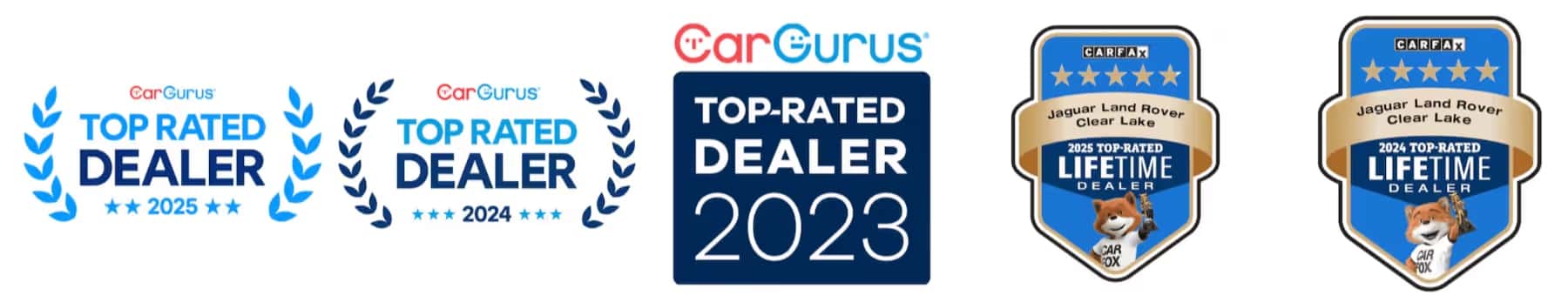 Jaguar Land Rover Clear Lake Awards at a glance