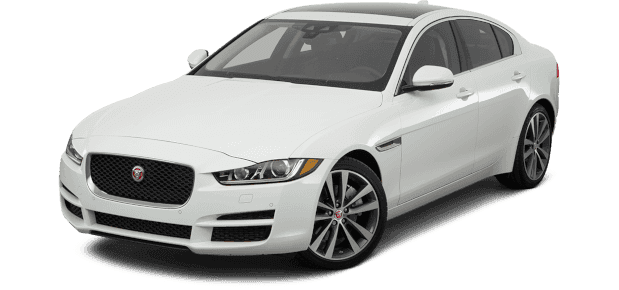White Jaguar sedan