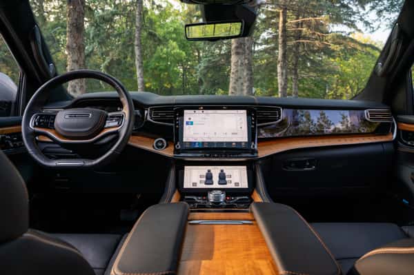 Interior view of a JB Midwest rental vehicle