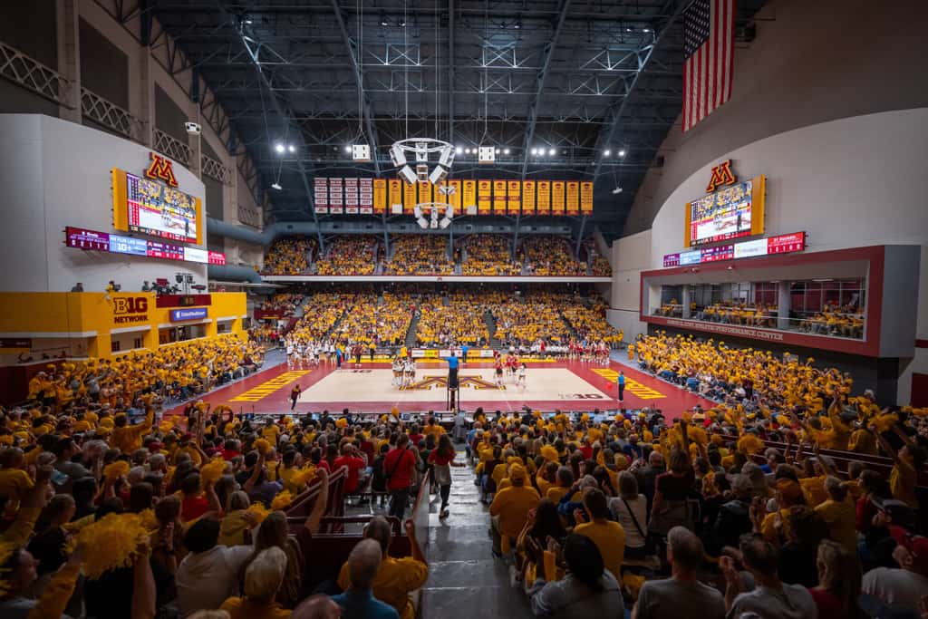 Crowd at a University of Minnesota Gopher sporting event