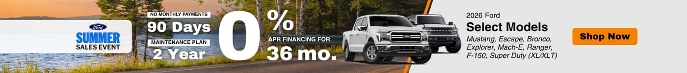 Ford Summer Sales Event Offers