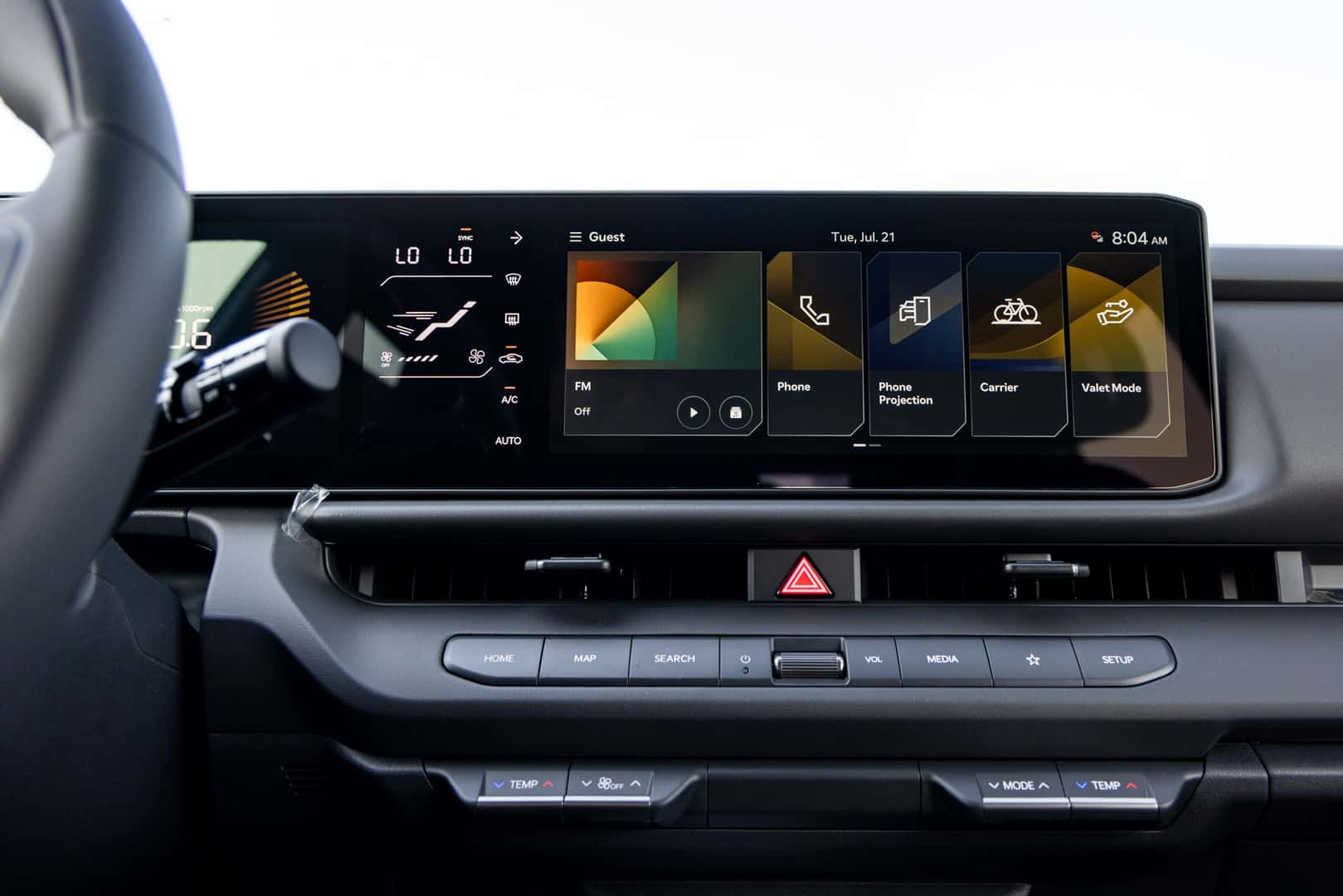 2027 Kia Seltos 12.3-inch infotainment touchscreen