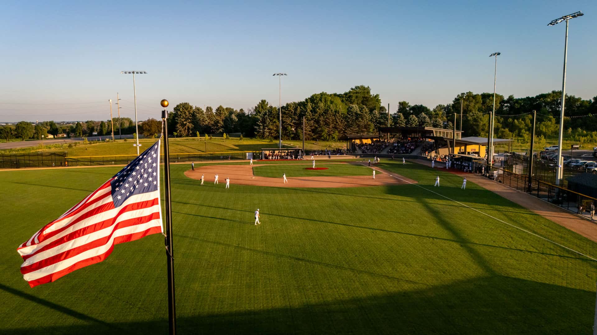 Belzer Stadium field on Inaugural Season Celebration day in Lakeville, MN