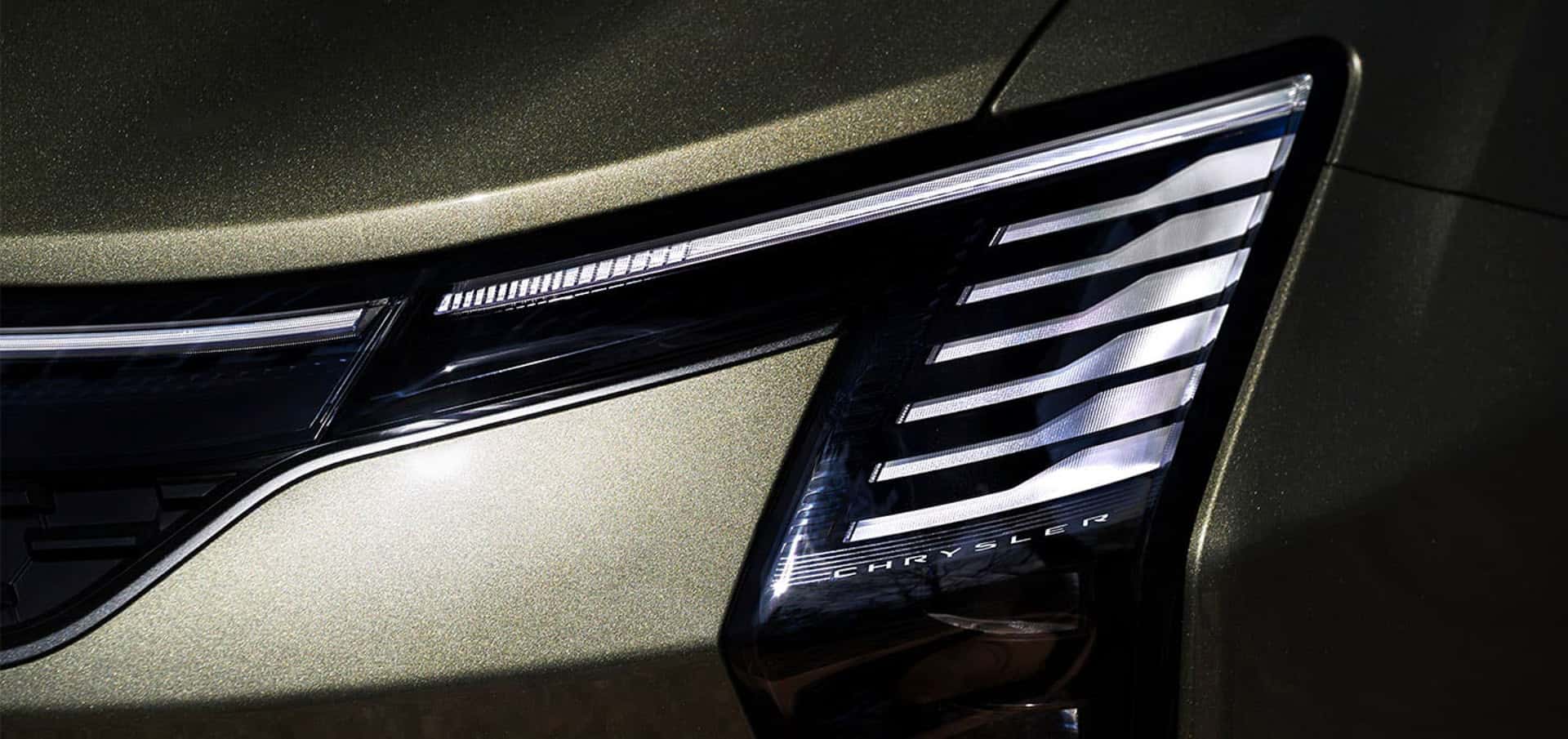 2027 Chrysler Pacifica LED headlights and illuminated grille