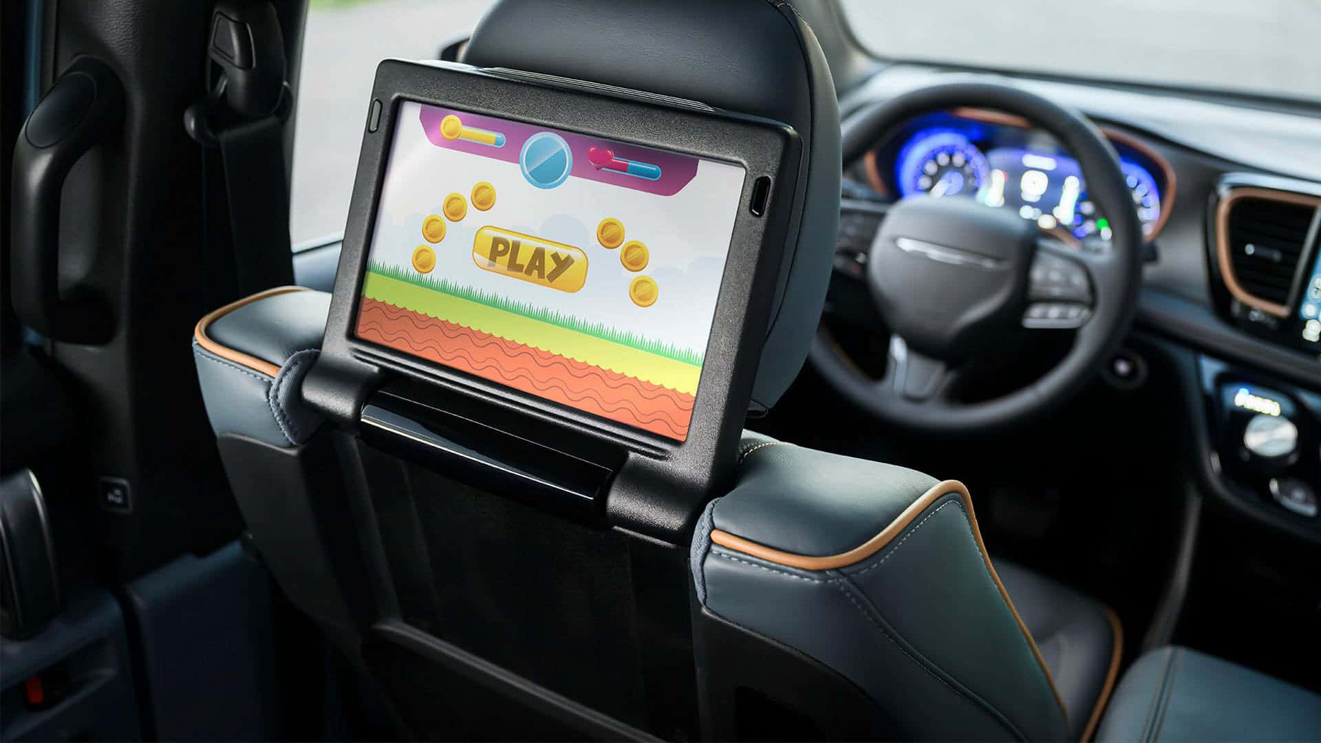 2027 Chrysler Pacifica available rear-seat entertainment screen