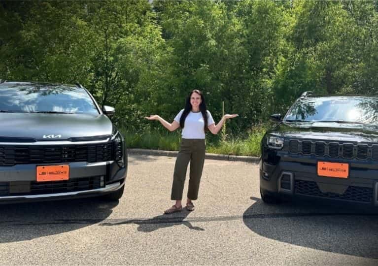 Allye with the Sportage and Cherokee
