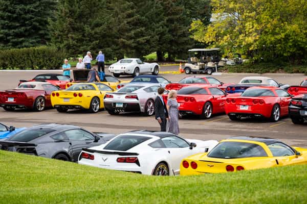 Classic Corvettes of Minnesota gathering supported by Jeff Belzer's Auto Group