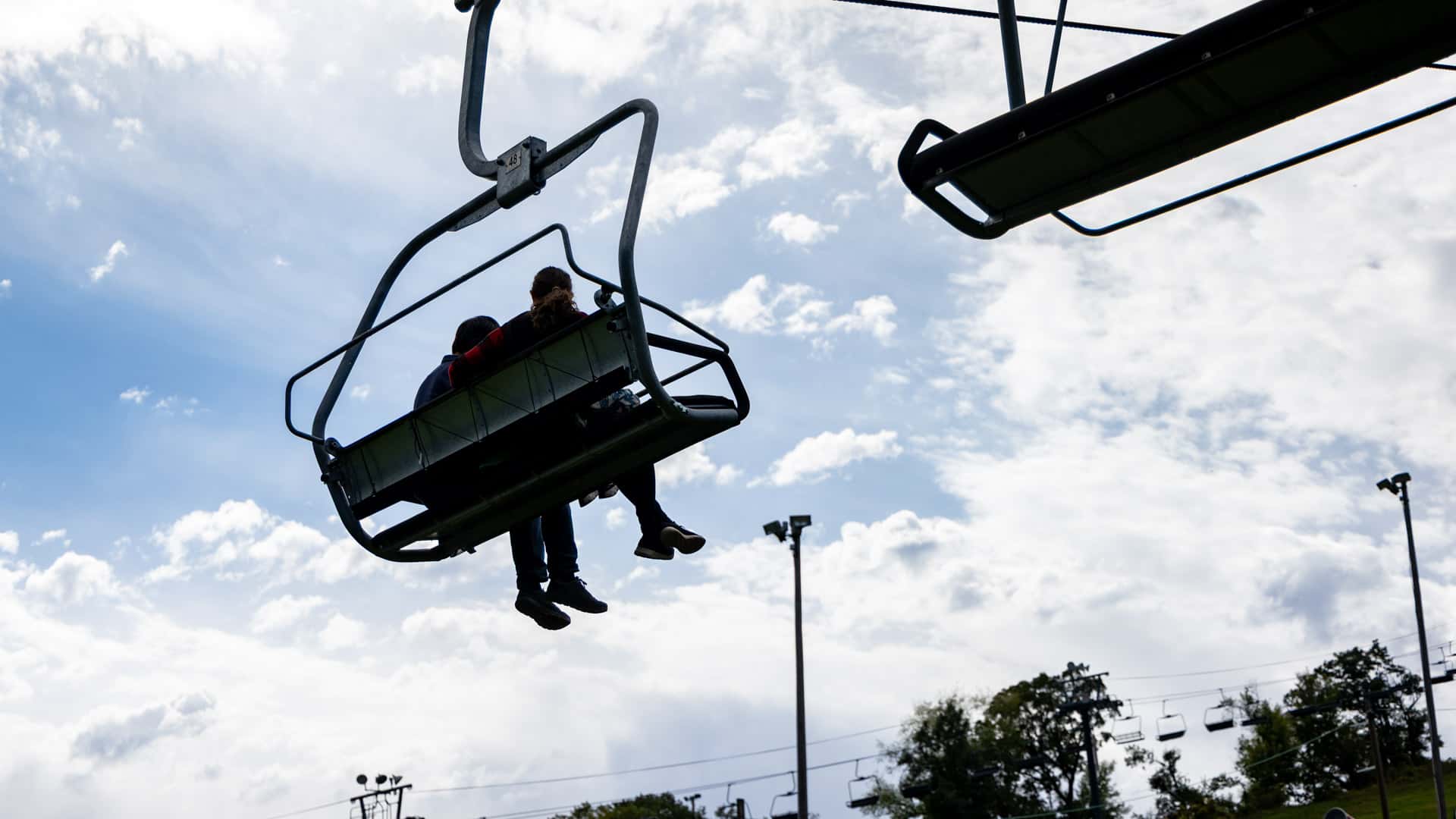Chairlift rides at Buck Hill during the 2026 Bucktoberfest fall festival