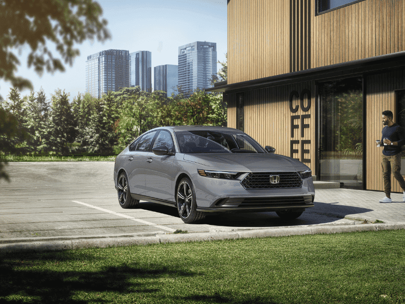 2026 Honda Accord Hybrid Sport side view at Jerry Seiner Honda