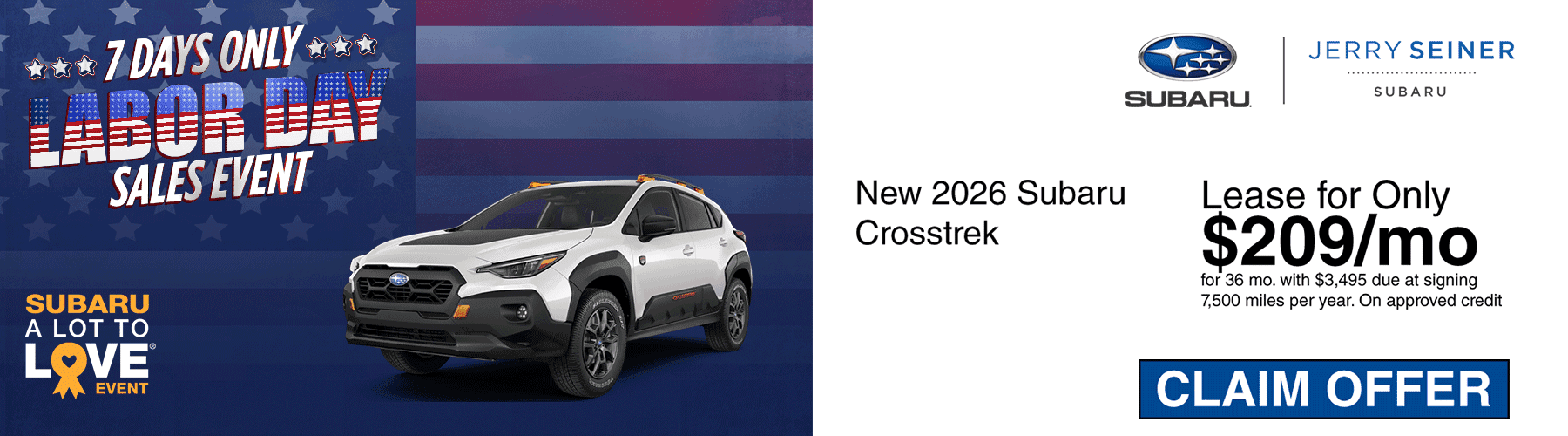Crosstrek Labor Day