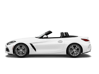 Side view of a White Convertible