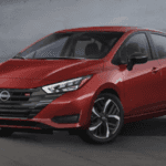 Nissan Versa in Red